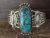 Navajo Indian Turquoise Sterling Silver Cuff Bracelet by Angie Platero