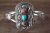 Navajo Sterling Silver Turquoise Spiny Oyster Bracelet  - JJJ