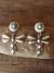 Native American Sterling Silver Dragonfly Post Earrings Tim Yazzie