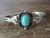 Navajo Indian Nickel Silver Turquoise Bracelet by Phoebe Tolta