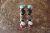 Zuni Indian Jewelry Mutli-Gemstone Half Hoop Earrings! Walela