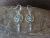 Navajo Sterling Silver Turquoise Dreamcatcher Dangle Feather Earrings by Yazzie