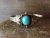 Navajo Indian Nickel Silver Turquoise Bracelet by Tolta