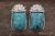 Navajo Indian Jewelry Sterling Silver Turquoise Post Earrings - Sheena Jack