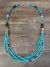 Navajo Indian Sterling Silver & Turquoise Gemstone Necklace Signed Singer