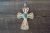 Navajo Nickel Silver Turquoise Cross Pendant Bobby Cleveland