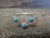 Navajo Indian Sterling Silver Turquoise Ring by Yazzie - Size 5.5