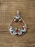 Zuni Indian Sterling Silver Inlay Sunface Pendant Signed Lalio