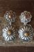 Navajo Sterling Silver Yellow Spiny Oyster Concho Earrings - Begay