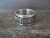 Navajo Indian Hand Stamped 14K Gold & Sterling Silver Ring Signed Bruce Morgan - Size 5