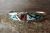 Zuni Sterling Silver Turquoise, Coral, Jet, Shell Inlay Bracelet by Quinton Bowannie 