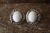 Native American Sterling Silver White Howlite Post Earrings by Cadman
