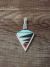 Zuni Indian Sterling Silver Arrowhead Inlay Pendant by Roanhorse