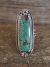 Navajo Sterling Silver & Turquoise Ring Signed Yazzie - Size 5.5