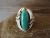 Navajo Indian Sterling Silver Turquoise Ring Signed Darrell Morgan - Size 6.5