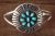 Navajo Indian Sterling Silver Turquoise Bracelet by R. Scott