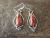 Navajo Sterling Silver Spiny Oyster Dangle Earrings - Verley Betone