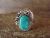 Navajo Indian Sterling Silver Turquoise Ring by Begay - Size 6.5