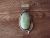 Navajo Nickel Silver & Brass Turquoise Pendant - Bobby Cleveland