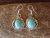 Native American Sterling Silver Turquoise Dangle Earrings by Delores Cadman Navajo