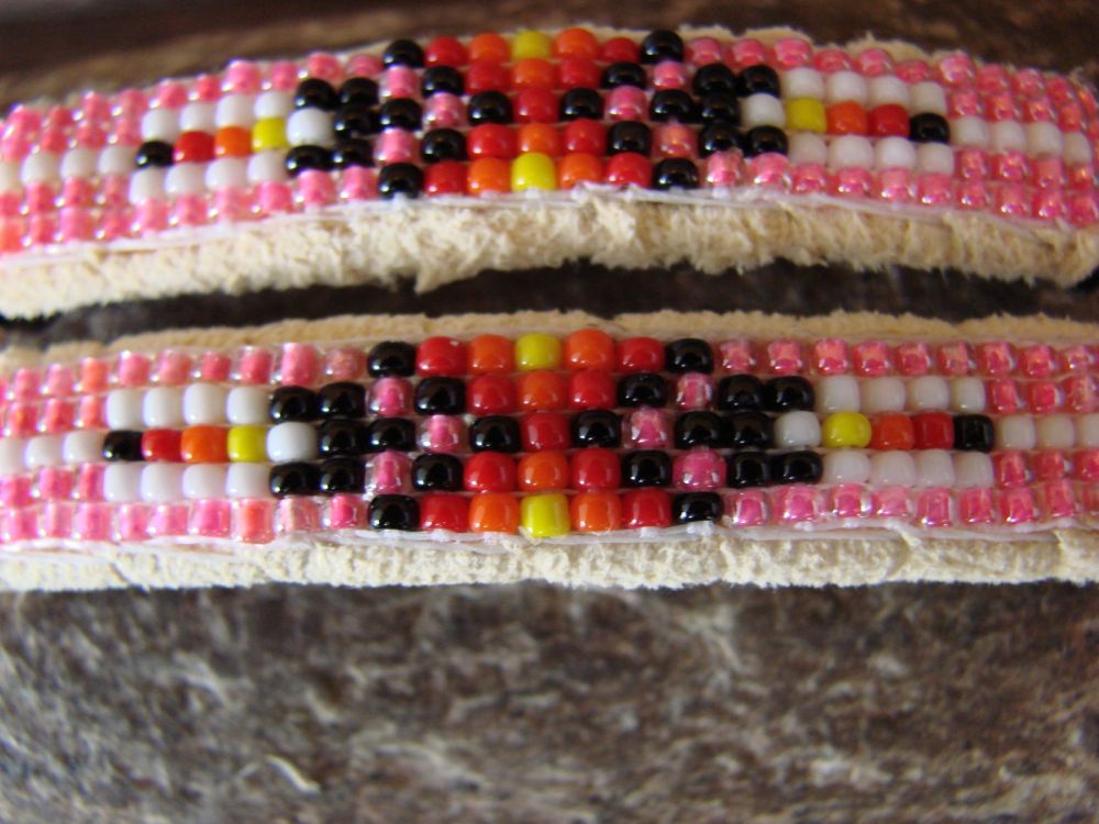 Details about   Native American Jewelry Hand Beaded Hair Barrette Set by Jacklyn Cleveland 